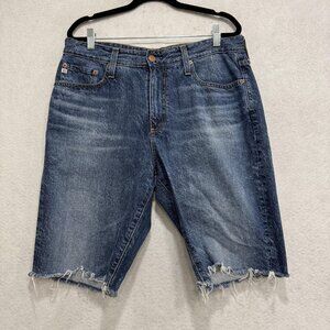 AG Adriano Goldschmied Shorts Womens 30 Blue Chrissy Vintage Bermuda Denim